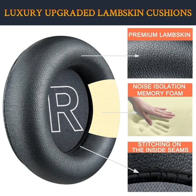 Alt view image 3 of 4 - SOULWIT Earpads for B&O Beoplay HX - Black Anthracite