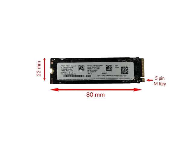 Alt view image 2 of 2 - Oemgenuine OEM Samsun 256GB M.2 PCI-e NVME SSD GEN 4X4 Internal Solid State Drive 2280 Form Factor M Key