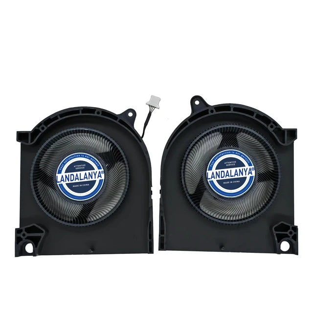 Alt view image 2 of 4 - LANDALANYA Replacement New CPU and GPU Cooling Fan for Dell G16 7630 7635 Laptop EG75071S1-C270-S9A EG75071S1-C260-S9A 5K230504LV 5K2305451X DC12V 0.26A Fan
