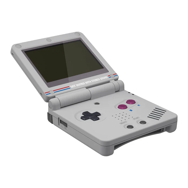 Alt view image 2 of 5 - IPS Ready Upgraded eXtremeRate Classic 1989 GB DMG-01 Style Custom Replacement Housing Shell for Gameboy Advance SP GBA SP Compatible with Both IPS & Standard LCD Console & Screen NOT Included