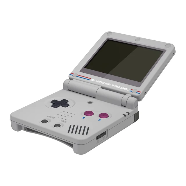 Alt view image 3 of 5 - IPS Ready Upgraded eXtremeRate Classic 1989 GB DMG-01 Style Custom Replacement Housing Shell for Gameboy Advance SP GBA SP Compatible with Both IPS & Standard LCD Console & Screen NOT Included