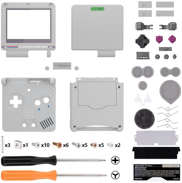 Main image of IPS Ready Upgraded eXtremeRate Classic 1989 GB DMG-01 Style Custom Replacement Housing Shell for Gameboy Advance SP GBA SP Compatible with Both IPS & Standard LCD Console & Screen NOT Included