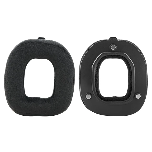 Alt view image 3 of 5 - Geekria Comfort Velour Replacement Ear Pads Compatible with Logitech Astro A50 Gen 3 Headphones Ear Cushions, Repair Parts (Black)