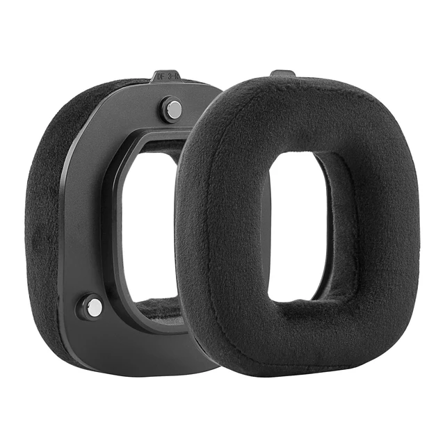 Alt view image 2 of 5 - Geekria Comfort Velour Replacement Ear Pads Compatible with Logitech Astro A50 Gen 3 Headphones Ear Cushions, Repair Parts (Black)