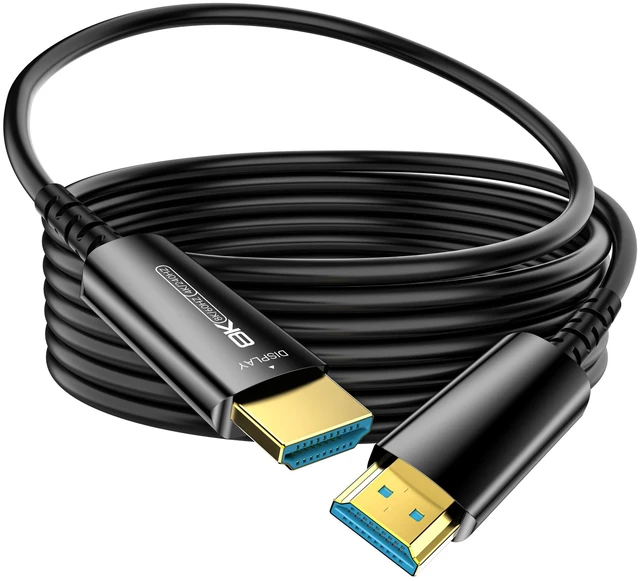 Main image of DGHUMEN Fiber Optic HDMI Cable 100 FT, 8K@60Hz 4K@240Hz, Thin Extra Long HDMI Cable 48Gbps Ultra High Speed, Dynamic HDR, eARC, HDCP 2.2&2.3, 3D, Compatible for PS4/5/Xbox/TV/Laptop/Monitor