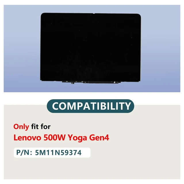 Alt view image 3 of 5 - JADTRXU 5M11N59374 Replacement Laptop for Lenovo 500W Yoga 4Gen Touch Screen Digitizer Assembly with Bezel LCD Display Module