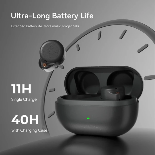 Alt view image 3 of 5 - ROSESELSA Ceramics Ultra Noise Cancelling Earbuds, Bluetooth 6.0, LDAC/LHDC