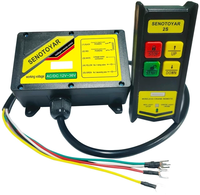 Main image of Wireless Crane Remote Control 12-36V Dump Trailer Wireless Remote Accessories Wireless Winch Controller Up-Down Switch Control Station