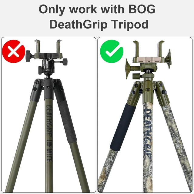 Alt view image 3 of 5 - WEYLLAN BA3&BQ80 Arca Tripod Ball Head Conversion Kit for BOG DeathGrip, Aluminum Saddle Mount & Ball Head Conversion Adapter Set 54mm Mounting Pan with 3/8" Female Thread