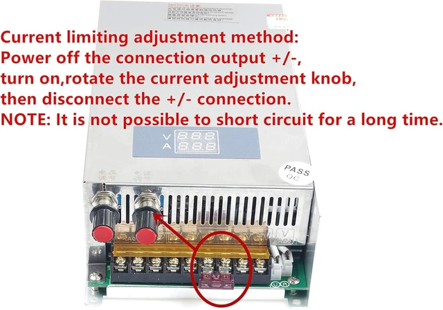 Alt view image 5 of 5 - KNACRO 1000W Adjustable DC Power Voltage Converter AC 110V to DC 0-36V 0-28A Module 36V 1KW Switching Power Supply Digital Display 36V Voltage Regulator Built in Cooling Fan (36V 28A)