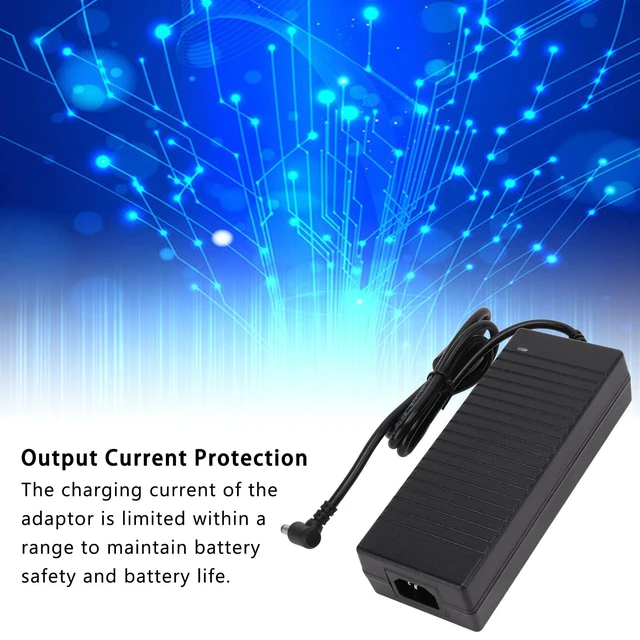 Alt view image 5 of 5 - 12V 12.5A AC/DC Power Adapter, 12V Power Supply 3Pin Charger with Over Current Heat Shell, 100240V 50 / 60Hz AC/DC Plug