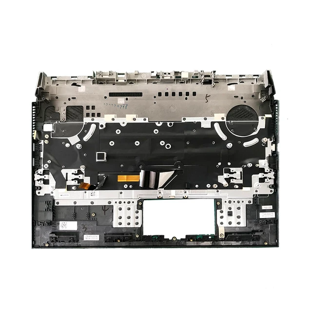 Alt view image 3 of 5 - JADTRXU Replacement Laptop Palmrest for Dell G15 5510 5511 5515 Upper Case Cover with Colorful Backlit Keyboard 04R6Y3 4R6Y3 0NYJ0D NYJ0D (Black)