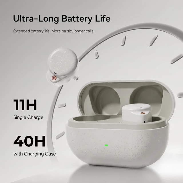 Alt view image 3 of 5 - ROSESELSA Ceramics Ultra Noise Cancelling Earbuds, Bluetooth 6.0, LDAC/LHDC