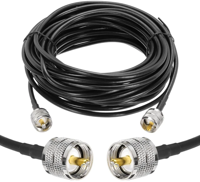 Main image of MECCANIXITY 1PCS RG58 Coaxial Cable 35ft/10.7 M, UHF PL-259 Male to Male Coax Cable 50 Ohm Low Loss Cable for CB Radio, Ham Radio, Antenna Analyzer