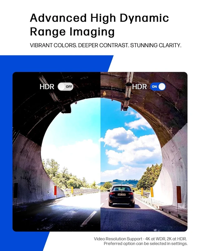 Alt view image 5 of 5 - HP P70 White Dual Dash Cam Front and Rear, STARVIS 2 Sensor, 4K Front + FHD Rear Loop Recording, GPS, Free 64GB Card, 3" IPS Screen, 24HR Parking Mode, App Control, 5GHz WiFi, Night Vision