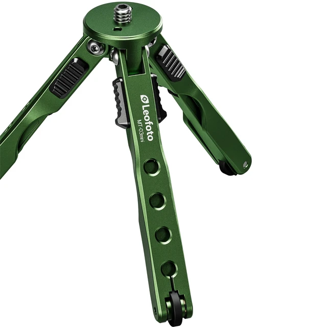 Alt view image 4 of 5 - LEOFOTO Travel Aluminum Tabletop Tripod Ball Head MT-03mini+MBH-20 Green