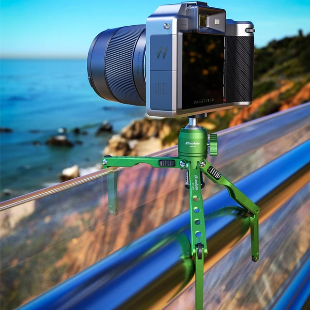 Alt view image 5 of 5 - LEOFOTO Travel Aluminum Tabletop Tripod Ball Head MT-03mini+MBH-20 Green