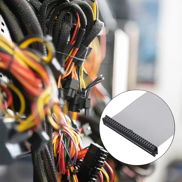 Alt view image 4 of 5 - MECCANIXITY 5Pcs IDC Connector Flat Ribbon Cable 50 Pins 75cm Length