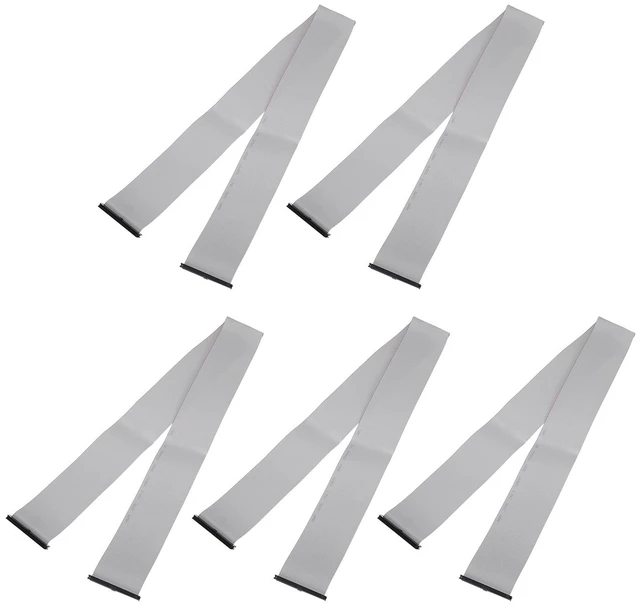 Main image of MECCANIXITY 5Pcs IDC Connector Flat Ribbon Cable 50 Pins 75cm Length