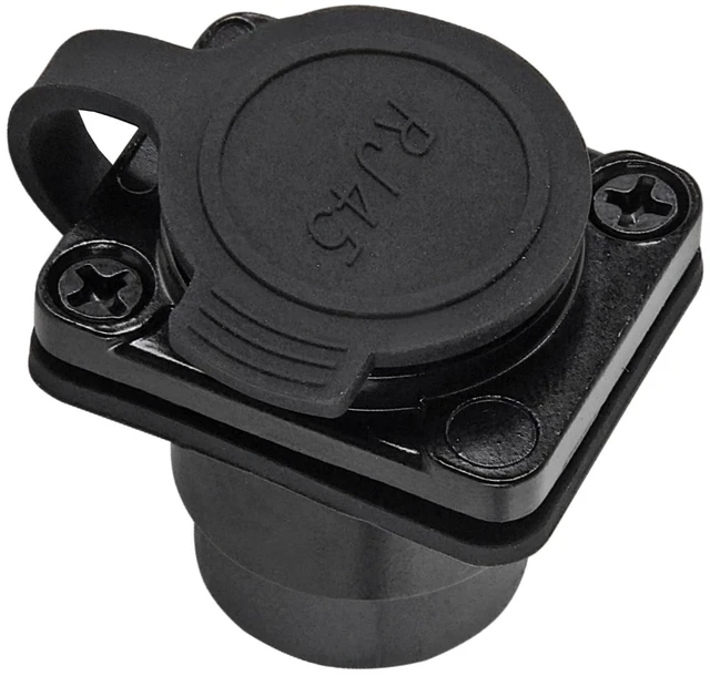 Alt view image 5 of 5 - UMLIFE 10Pack Shielded D-Type RJ45 Connector,RJ45 Panel Mount Adapter 8P8C Female-to-Female Connector, Compatible with CAT6A/CAT6/CAT5E/CAT5 Pass Through Socket