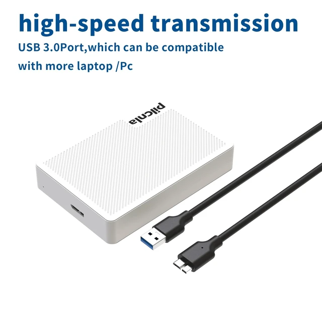 Alt view image 4 of 5 - PILCNLA Ultra Slim Portable External Hard Drive with Carrying Case,1TB USB3.0 HDD Storage for Xbox One X/S, Xbox 360, PS4, PC, Desktop, Laptop, MacBook, Chromebook
