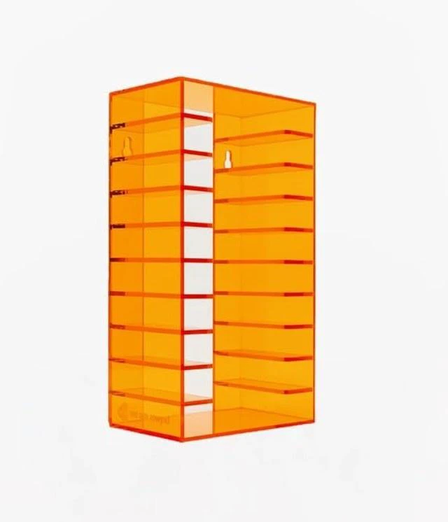 Main image of We Are Rewind RACK-001-O1 Acrylic Cassette Tape Storage Rack Holds 10 Tapes