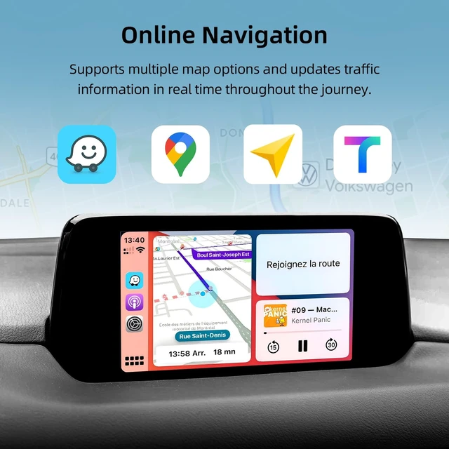 Alt view image 5 of 5 - TK78-66-9U0C for 2015-2020 Mazda Carplay Android Auto Retrofit Kit Adapter