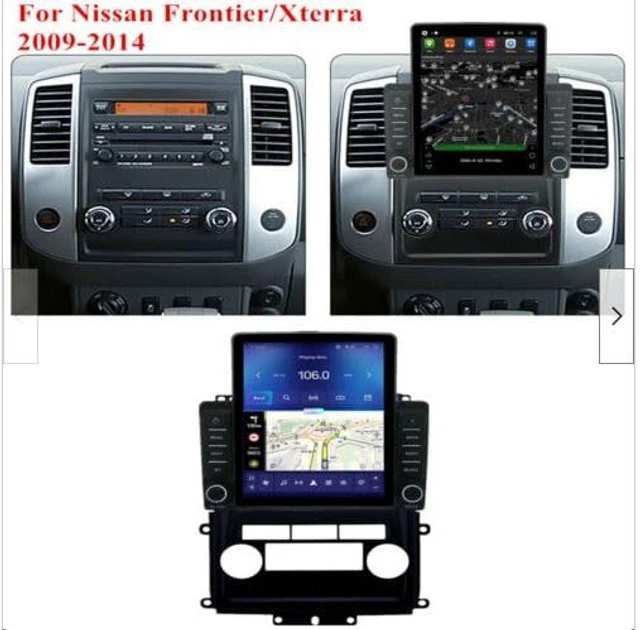Alt view image 2 of 5 - 2G+64G Double Din Car Radio for Nissan Frontier/Xterra 2009-2014 with Wireless CarPlay and Android Auto, 9.7" Touchscreen Android 14 Car Stereo Head Unit with Bluetooth GPS WiFi FM SWC Backup C