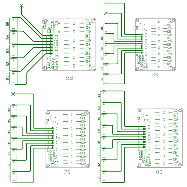 Alt view image 2 of 5 - 8S 5A Active Equalizer 6S 7S Lifepo4 Lipo Lto Lithium Balancer Battery Energy Transfer BMS Capacitor