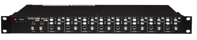 Main image of Tascam 8-Output Stereo Headphone Amplifier, 250mW per side, pro-level control