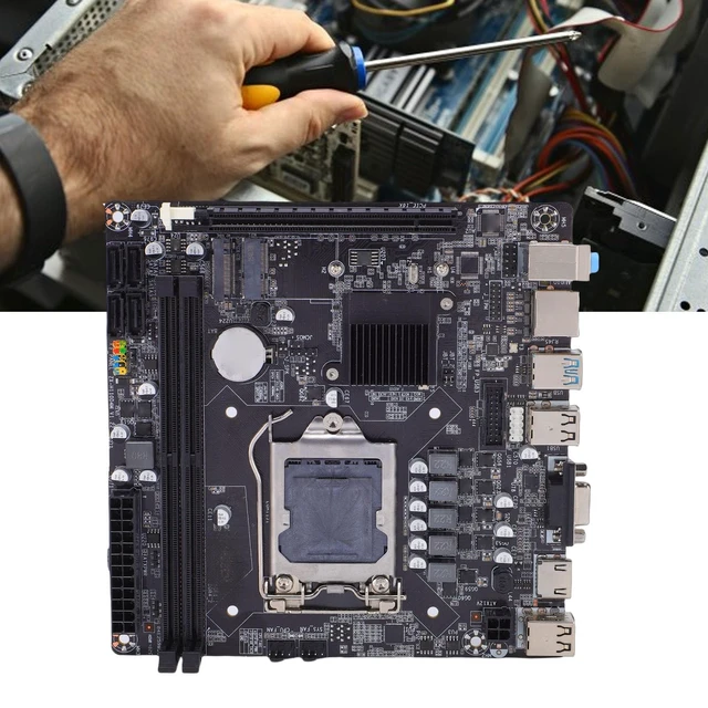 Alt view image 2 of 5 - H110 Mini ITX Motherboard, LGA1151 Socket, DDR4, M.2 NVMe, SATA3, PCIe x16, Dual Channel, for Desktop Computer