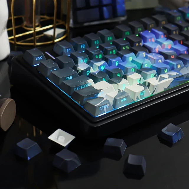 Alt view image 2 of 5 - JOMKIZ PBT Keycaps Cherry Profile with Side Printed Shine Through