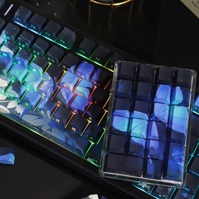 Alt view image 3 of 5 - JOMKIZ PBT Keycaps Cherry Profile with Side Printed Shine Through