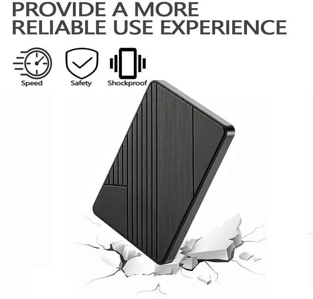 Alt view image 3 of 5 - HWAYO 750GB Ultra Slim Portable External Hard Drive USB 3.0-HDD