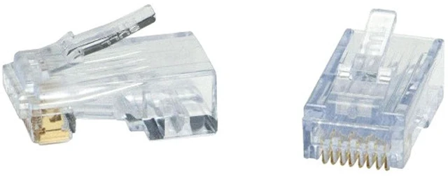 Main image of Platinum Tools 100028C ezEX44 Cat6 Connectors, 50/Bag