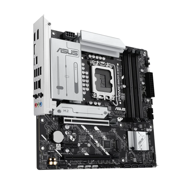 Alt view image 2 of 5 - ASUS Prime B860M-A WiFi-CSM Offers DDR5, PCIe 5.0, Two M.2 Slots, Wi-Fi 6E, 2.5Gb Ethernet, USB Type-C, DisplayPort, HDMI, and M.2 heatsink for Optimal Performance