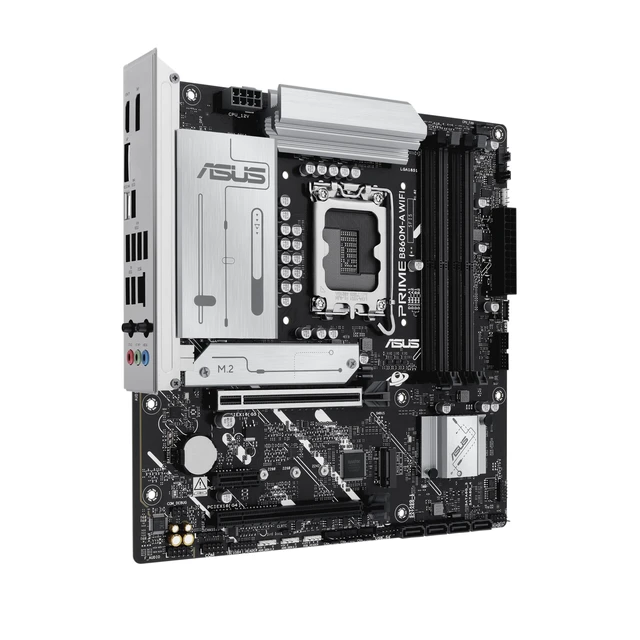 Alt view image 5 of 5 - ASUS Prime B860M-A WiFi-CSM Offers DDR5, PCIe 5.0, Two M.2 Slots, Wi-Fi 6E, 2.5Gb Ethernet, USB Type-C, DisplayPort, HDMI, and M.2 heatsink for Optimal Performance