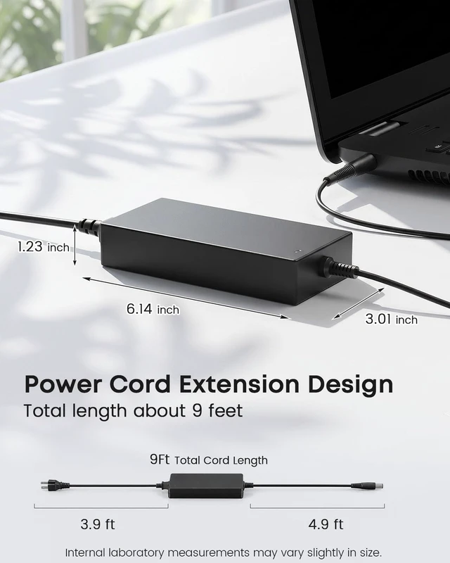 Alt view image 3 of 5 - Dongerdi 180W 130W Charger Compatible with Dell WD15 K20a Dock Power Cord