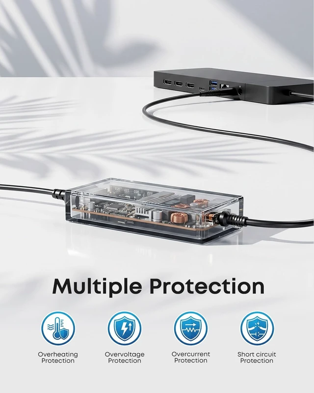 Alt view image 5 of 5 - Dongerdi 180W 130W Charger Compatible with Dell WD15 K20a Dock Power Cord
