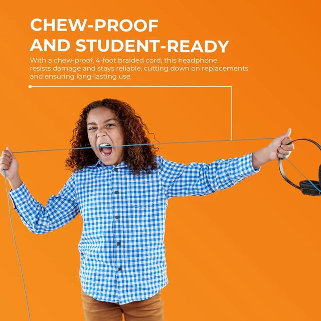 Alt view image 5 of 5 - Gumdrop DropTech On-Ear Wired Headphones No Mic 3.5mm (40, Count, 1)