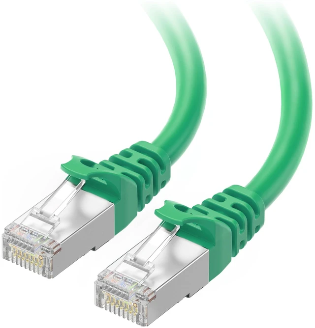 Main image of Cable Matters 10Gbps Snagless Shielded Cat 6A Ethernet Cable, 200ft, Green