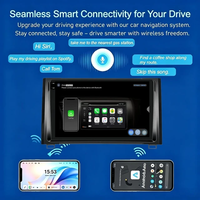 Alt view image 4 of 5 - 6+128GB Android 15 Car Stereo Radio for Toyota Tundra 2014-2021