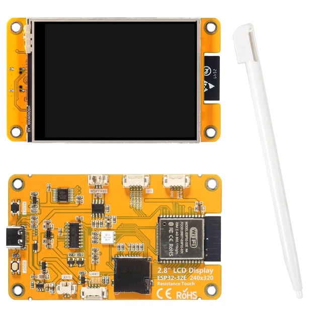 Alt view image 2 of 5 - XIITIA 2pcs 2.8'' ESP32 Display Resistive Touch Screen with WiFi+BT, ILI9341 Driver 240x320 TFT LCD Screen Module for Arduino