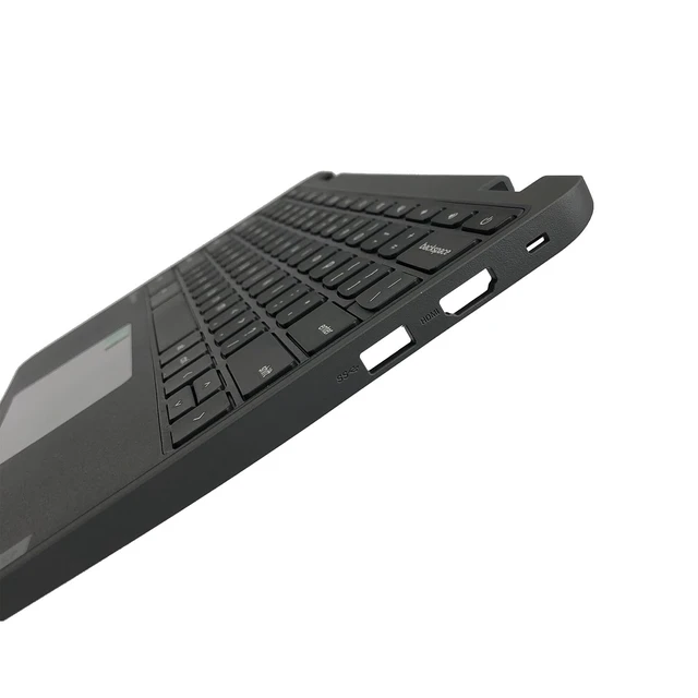 Alt view image 4 of 5 - D-KXCPELE Replacement for Lenovo Chromebook 100E Gen4 Intel Laptop Palmrest Upper Case Top Cover with Layout Keyboard Touchpad Assembly 5CB1M21496