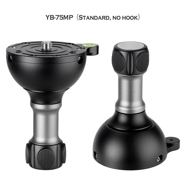 Alt view image 4 of 4 - LEOFOTO YB-75MP 75mm Leveling Half Ball Adapter for Bowl Tripod Medium Handle