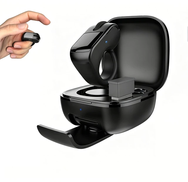 Main image of Bluetooth & 2.4GHz Wireless Dual Mode Mini Finger Ring Mouse with Touchpad Rechargeable Portable Wearable Remote Control for TikTok, Kindle,PPT,Camera,with Charging Case,for PC,Laptop,Tablet,P