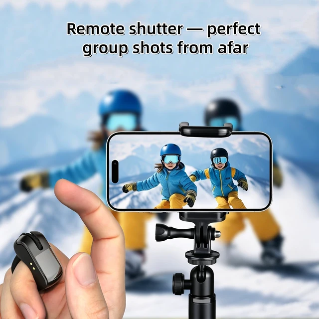 Alt view image 5 of 5 - Bluetooth & 2.4GHz Wireless Dual Mode Mini Finger Ring Mouse with Touchpad Rechargeable Portable Wearable Remote Control for TikTok, Kindle,PPT,Camera,with Charging Case,for PC,Laptop,Tablet,P