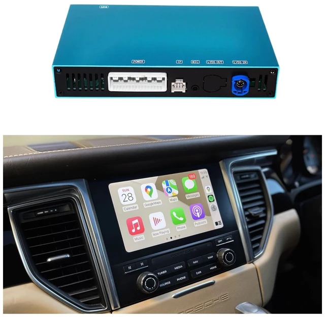 Main image of Premium Wireless CarPlay & Android Auto Retrofit Kit for Cayenne, Macan, 911, 718, Boxster & Cayman with PCM 4.0 (2017-2018) OEM+ Integration Module