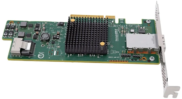 Alt view image 3 of 5 - LAISANIM Internal External SAS HBA Card, 6Gbs 8 Port PCIe 3.0 X8 ^^ 4 SFF-8087 & 4 SFF-8088 Controller 0 1 10 1E for VMware