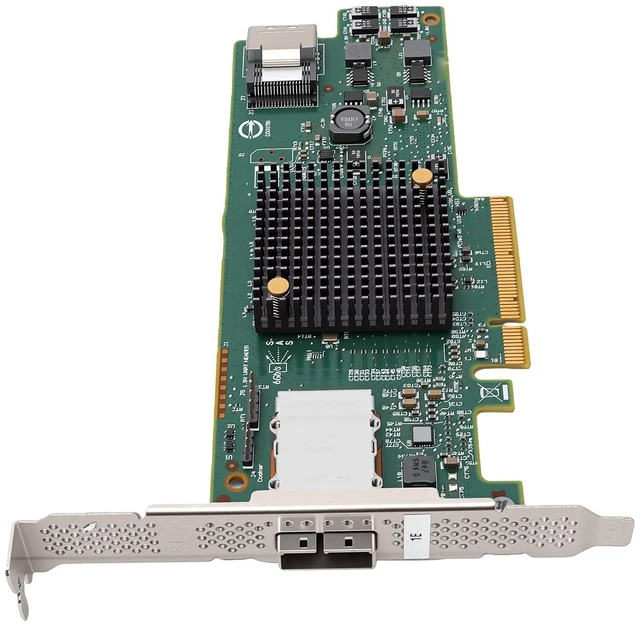 Alt view image 4 of 5 - LAISANIM Internal External SAS HBA Card, 6Gbs 8 Port PCIe 3.0 X8 ^^ 4 SFF-8087 & 4 SFF-8088 Controller 0 1 10 1E for VMware